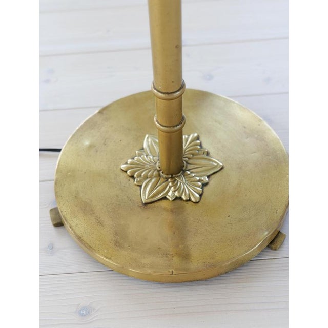Swedish Grace Floor Lamp in Brass, Sweden, 1940s For Sale - Image 12 of 14