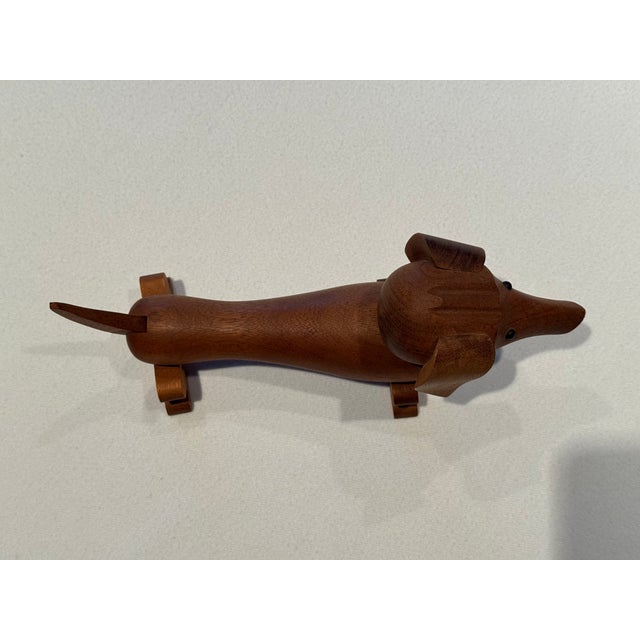 Brown Vintage Signed Kay Bojesen Dachshund For Sale - Image 8 of 14