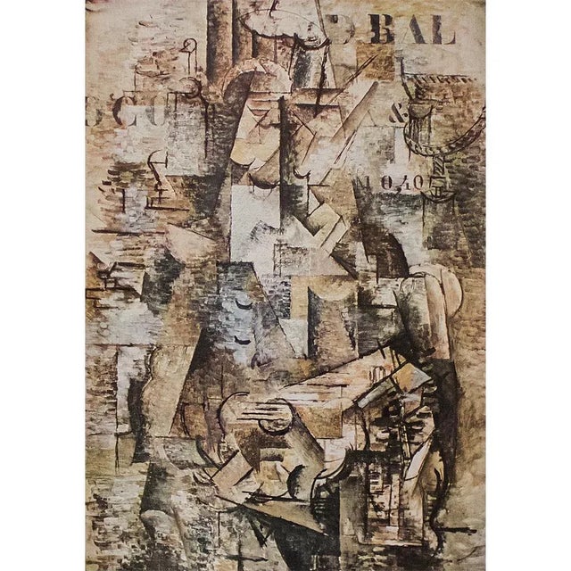 1940s 1940s After Georges Braque "The Portuguese", First Edition Period Print in Full Color For Sale - Image 5 of 6