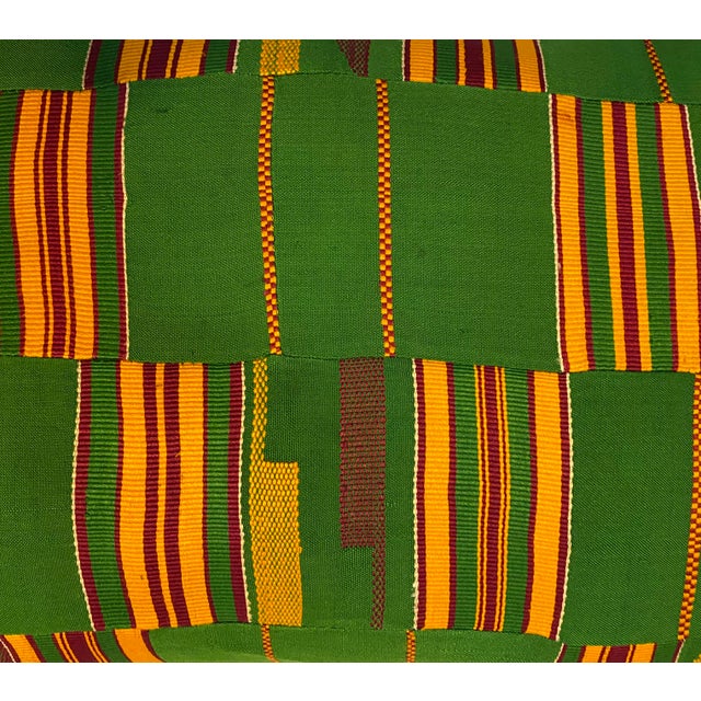 Vintage African Design Turkish Cotton Pillow This pillow is made from fabric that is based on a handwoven piece made from...