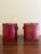 Red Pair of Antique French Neoclassical Red & Gold Tole Cachepot With Lion Heads For Sale - Image 8 of 10