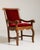 Voltaire Oak Armchair with Velvet Upholstery, Antique, France, 19th Century For Sale - Image 4 of 12