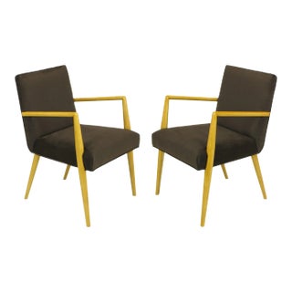 t.h. Robsjohn-Gibbings for Widdicomb Open Armchairs - a Pair For Sale