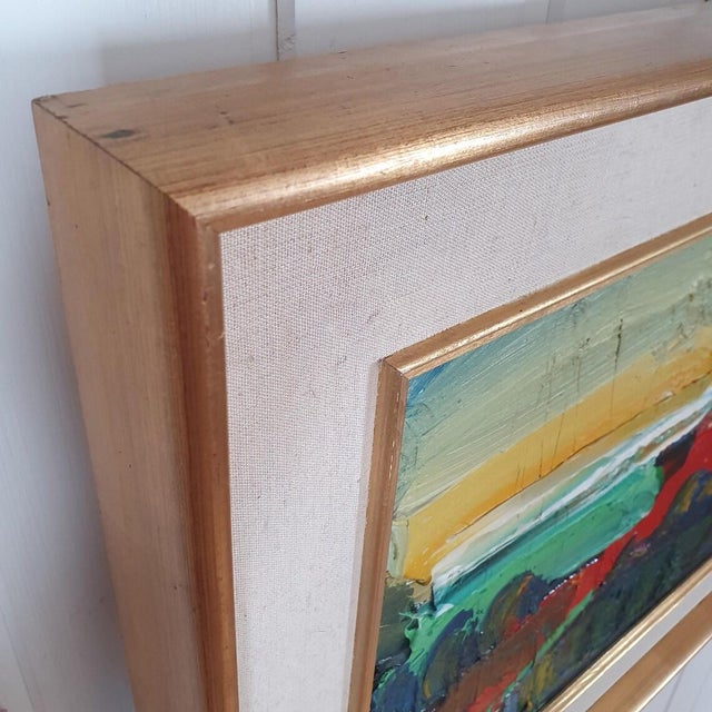 Jonne Bergström, Landscape by the Atelier, 1960s, Oil on Canvas For Sale - Image 8 of 18
