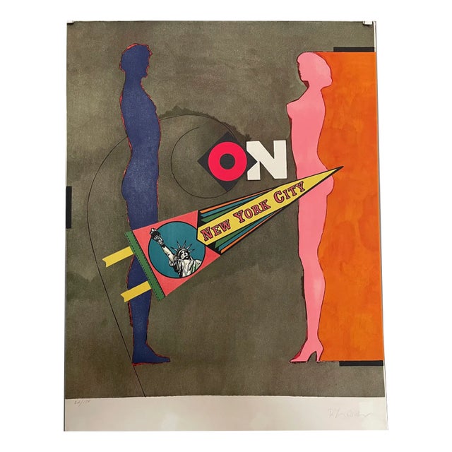 Lindner, On (from the Fun City Portfolio), 1971, Lithograph For Sale