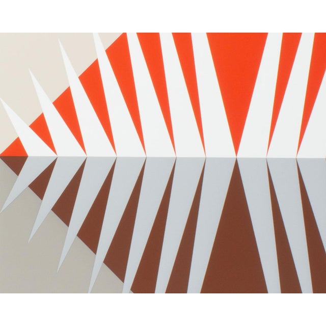 “Akumal Vi” Op Art Serigraph Print by Marko Spalatin For Sale In Indianapolis - Image 6 of 8