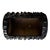 Mid 20th Century Black Brutalist Faux Bois Concrete Log Planter With Sculptural Bark Texture For Sale - Image 4 of 9