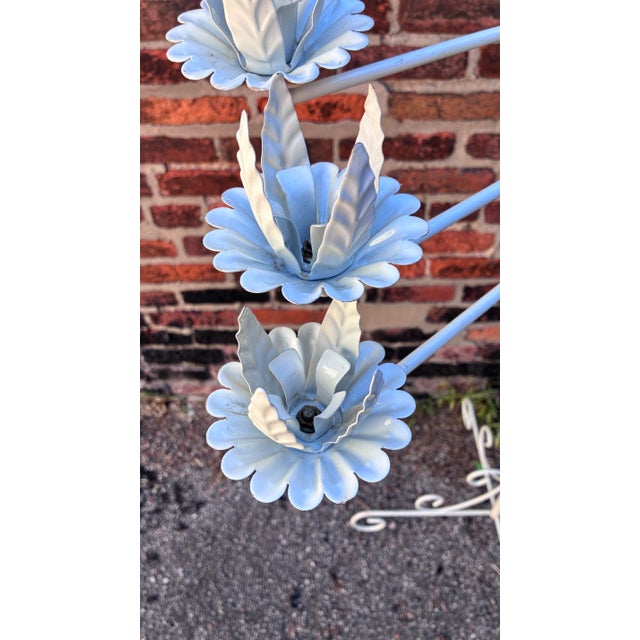 Metal 1940s 6’4” Marigold Candelabra Set For Sale - Image 7 of 12