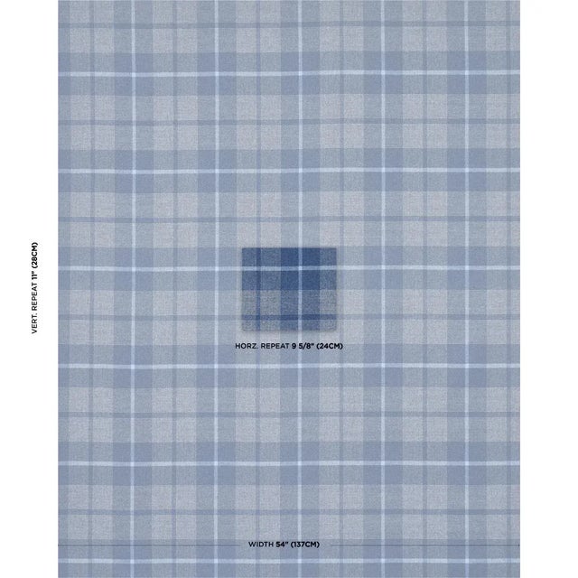 Montana Wool Plaid in slate is a fine, tightly woven houndstooth check with an overstripe that adds lovely depth and a...