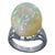 14 Carat Oval Shape Ethiopian Opal Cocktail Ring in Platinum For Sale - Image 18 of 18