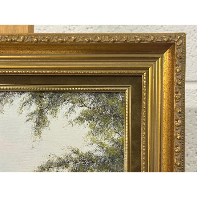 River Bridge with Figures in English Countryside by 20th Century British Artist Circa 1995 For Sale - Image 17 of 17