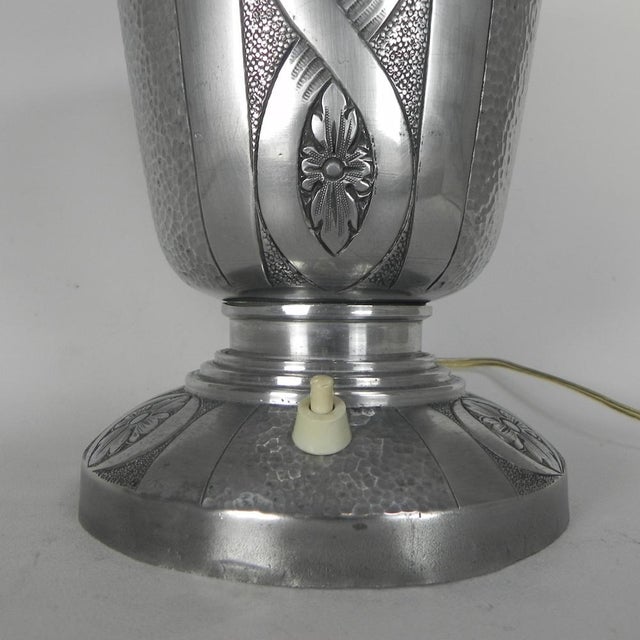 Art Deco Aluminium Uplight Table Lamp, 1930s For Sale - Image 14 of 18
