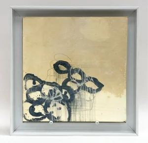 Kirsten Stolle "Underground" Painting Framed Art Abstract Botanical