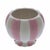 Traditional Josef Hoffman Design Melon Sugar Bowl Pink White Stripe Augarten Porcelain Vienna Secessionist For Sale - Image 3 of 7