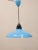 Mid-Century Modern Mid-Century Metallic Roof Lamp Lacquered in Intense Blue, 1950s For Sale - Image 3 of 9
