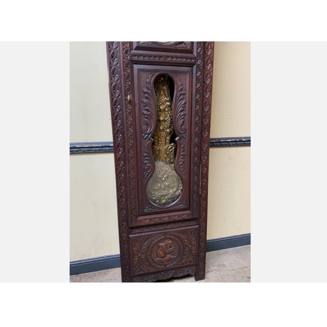 Brown Antique Breton Grandfather Clock, 1880 For Sale - Image 8 of 13