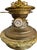 Metal Antique Mid 19th Century Ink Blue Oil Lamps, Electrified - A Pair For Sale - Image 7 of 15