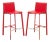 28.5" H Barstool in Red & Chrome - a Pair For Sale