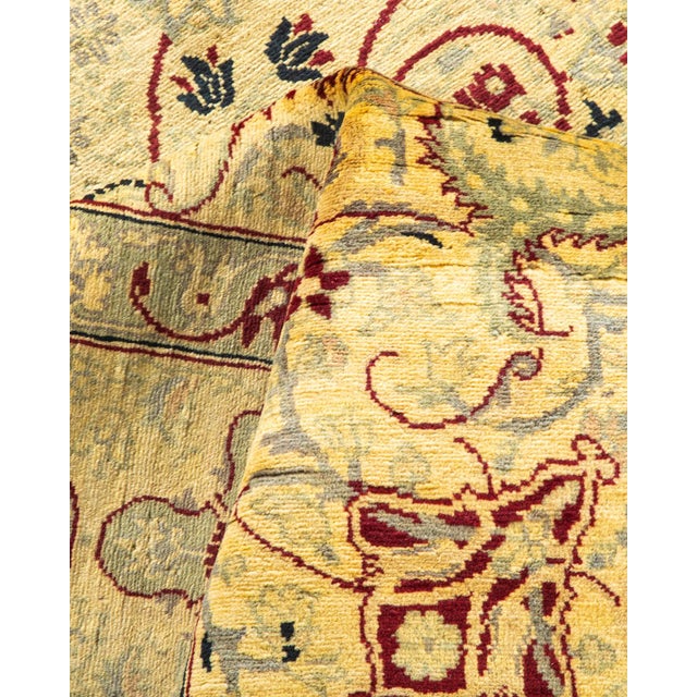 Textile Mogul, One-of-a-Kind Hand-Knotted Area Rug in Ivory, 4' 6" x 7' 1" For Sale - Image 7 of 8