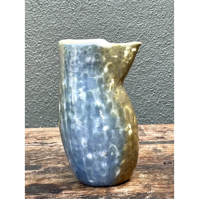 Vintage Abstract Ceramic Pitcher For Sale - Image 10 of 12