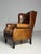 Wingback Club Chair in Sheep Leather For Sale - Image 6 of 18