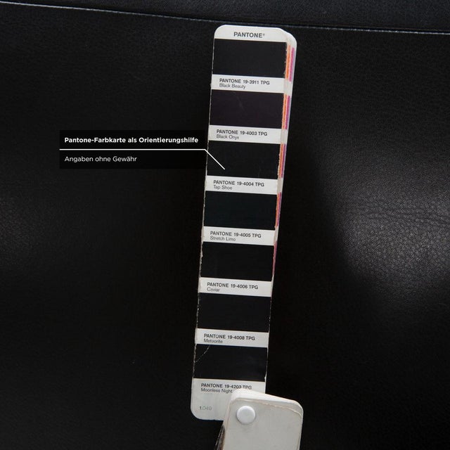 Jonas Lounger in Black Leather from Koinor For Sale - Image 10 of 16