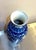Chinese blue/white ceramic tall vase. Excellent condition.