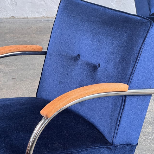 Tubular Steel Bauhaus Chairs attributed to Anton Lorenz for Mucke Melder, 1930, Set of 2 For Sale - Image 12 of 15