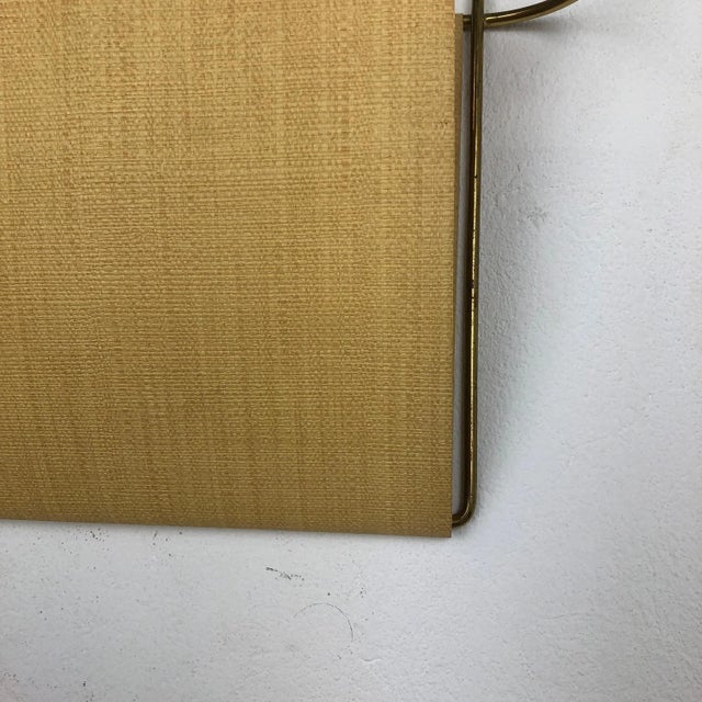 Cream Vintage Brass Wall Hanging Magazine Holder, Austria, 1950s For Sale - Image 8 of 18
