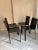 Dining Chair by Cidue Black Leather, Set of 4 For Sale - Image 12 of 12