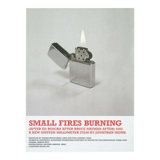 Ed Ruscha Small Fires Burning Official Exhibition Poster For Sale