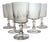 Water Glasses with Richelieu Champigny Pattern from Baccarat, 1920s, Set of 6 For Sale