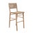 Contemporary Matthew Izzo Home Carson Cerused Oak Barstool With Woven Back and Rush Seat For Sale - Image 3 of 6