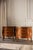 Metal Pair Vintage French Louis XV Bombé Chests, Marble Top Commode Nightstands For Sale - Image 7 of 18