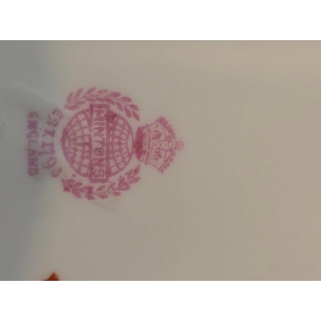 Green Early 20th Century Minton Green Cockatrice Bread & Butter – Bone China - Set of 6 For Sale - Image 8 of 9