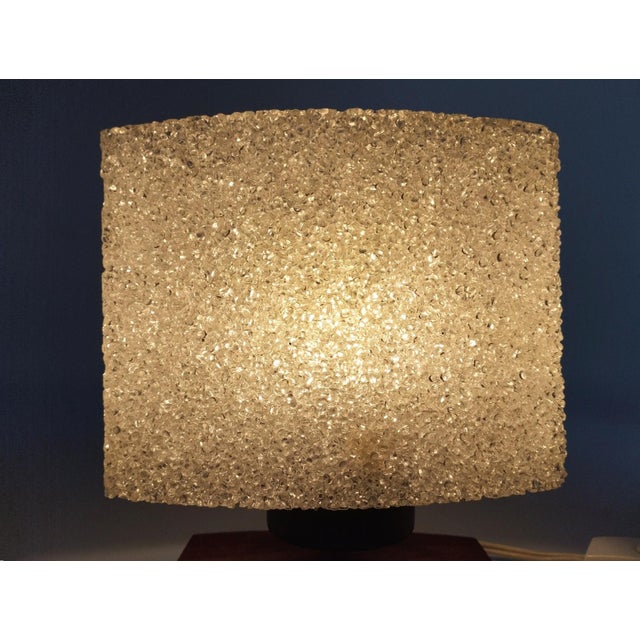 Mid-Century Modern Table Lamp in Acrylic Granules and Teak Wood, 1960s For Sale - Image 11 of 12