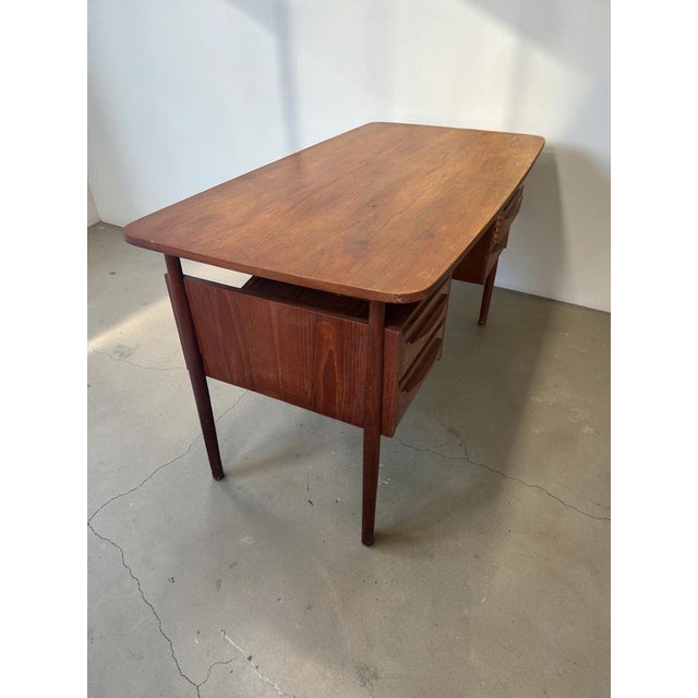 Danish Teak Desk by Gunnar Nielsen Tibergaard, 1960s For Sale - Image 6 of 15