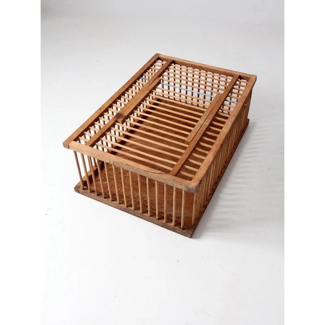 Mid Century Wooden Farm Crate For Sale - Image 9 of 13
