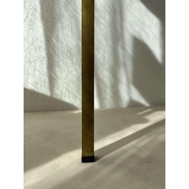 Swedish Brass Coffee Table with Marbled Glass Top, 1960s For Sale - Image 10 of 13