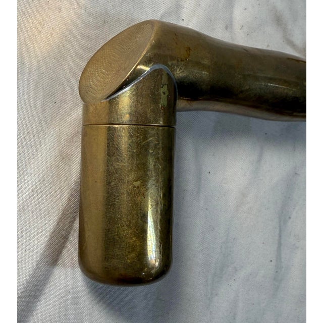 Brass Rare Antique 1920's Museum Display Brass Bronchoscope Esophagoscope Medical Tool For Sale - Image 8 of 12