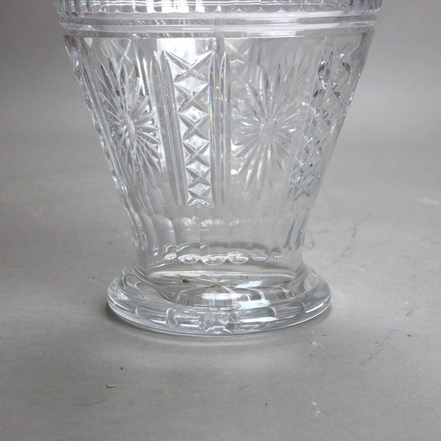 Antique Pressed Glass Crystal Ice Bucket by Shannon 20thC For Sale - Image 4 of 5