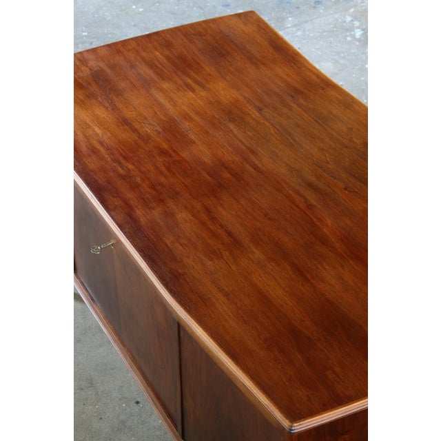 Mid-Century Modern Art Deco Mahogany Writing Desk, 1950s For Sale - Image 18 of 18