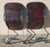 Willy Rizzo Pair of Willy Rizzo Chrome and Brown Leather Cantilever Chairs- Pair of 2 For Sale - Image 4 of 9