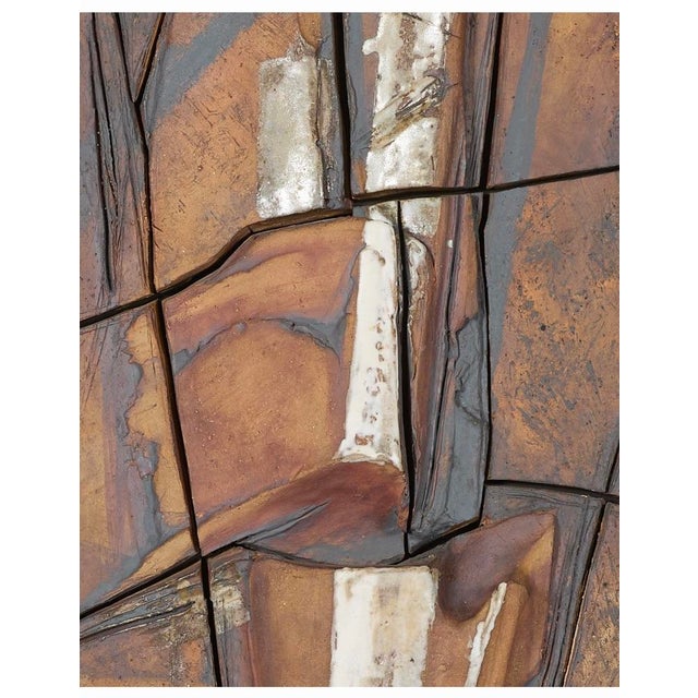 Oversized Ceramic MCM Wall Hanging Sculpture For Sale - Image 4 of 8
