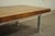 Brown Vintage Industrial Modern Reclaimed Butcher Block Aluminum Base 60" Coffee Table For Sale - Image 8 of 12