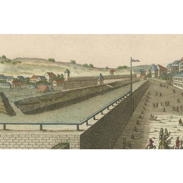 Hand-Colored Optical View of Vienna, 1780, Paper For Sale - Image 3 of 9