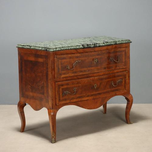 Baroque Chest of Drawers in Walnut and Walnut Root For Sale - Image 11 of 11