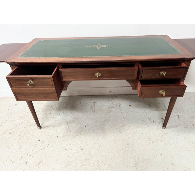 Louis XVI Style Mahogany Desk, 1900s For Sale - Image 11 of 17