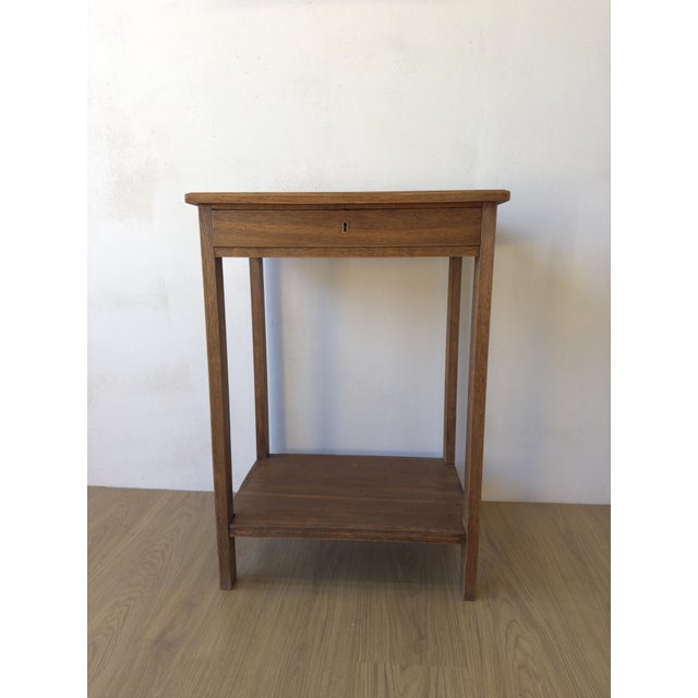 Oak Side Table, 1950s For Sale - Image 14 of 15
