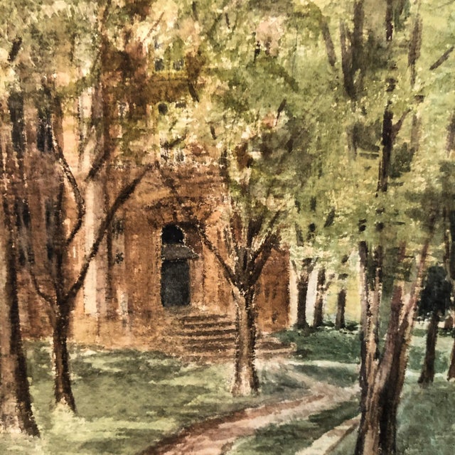 Realism Watercolor 1906 ‘Country Lane’ Art by Realist E.Swain For Sale - Image 3 of 12